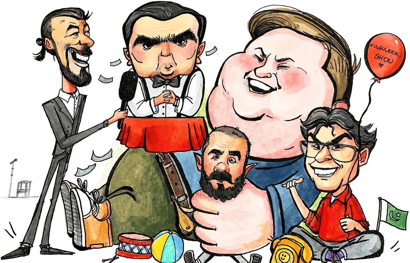 Kulgilektual Shou jamoasi karikaturasi